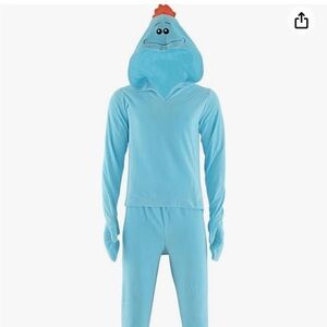 Rick and Morty 2pc Costume Mr Meeseeks Unisex Sleep Set Blue Small